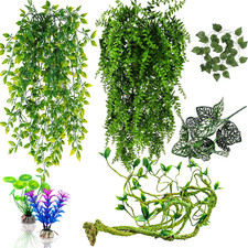 Reptile Plants for Bearded Dragon Tank Accessorie Reptile Vines Artificial Decor