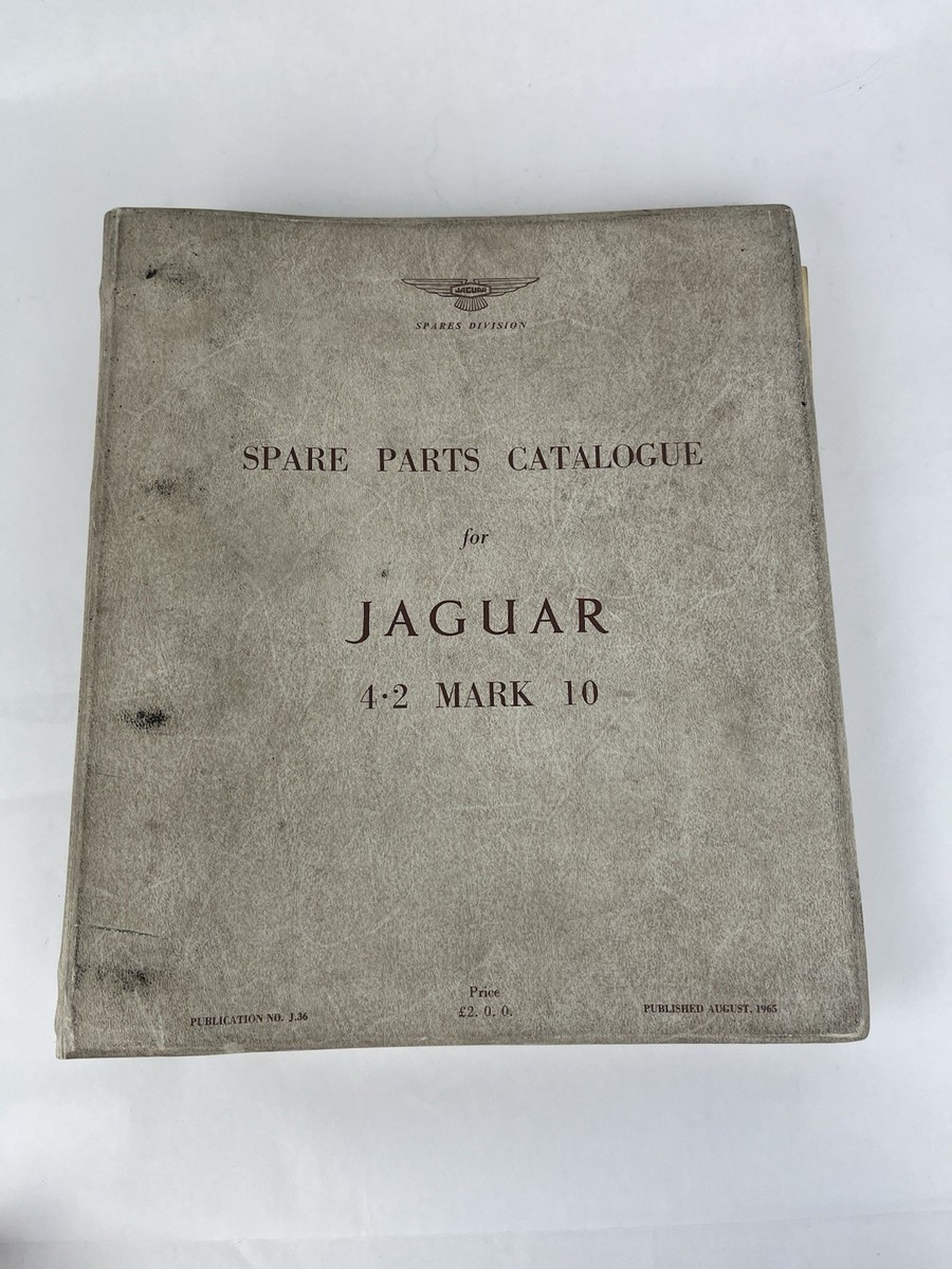 Jaguar Mark 10 X TEN 4.2 Spare Parts Catalogue J.36 | eBay
