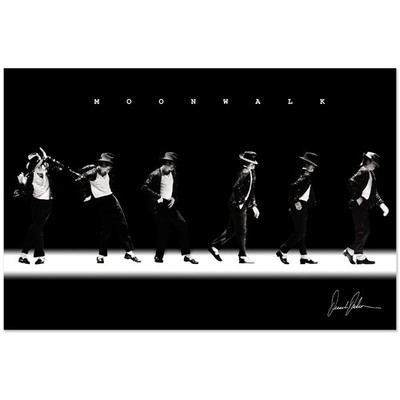 Michael Jackson Moonwalk Premium Poster