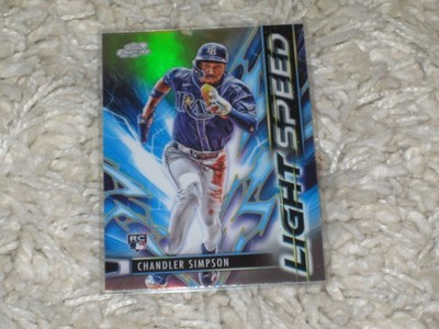 2025 Topps Chrome Cosmic Chandler Simpson Rookie RC Light Speed Insert Refractor