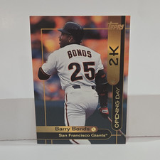 Topps 2000 Opening Day 2K Barry Bonds San Francisco Giants #OD2 Card