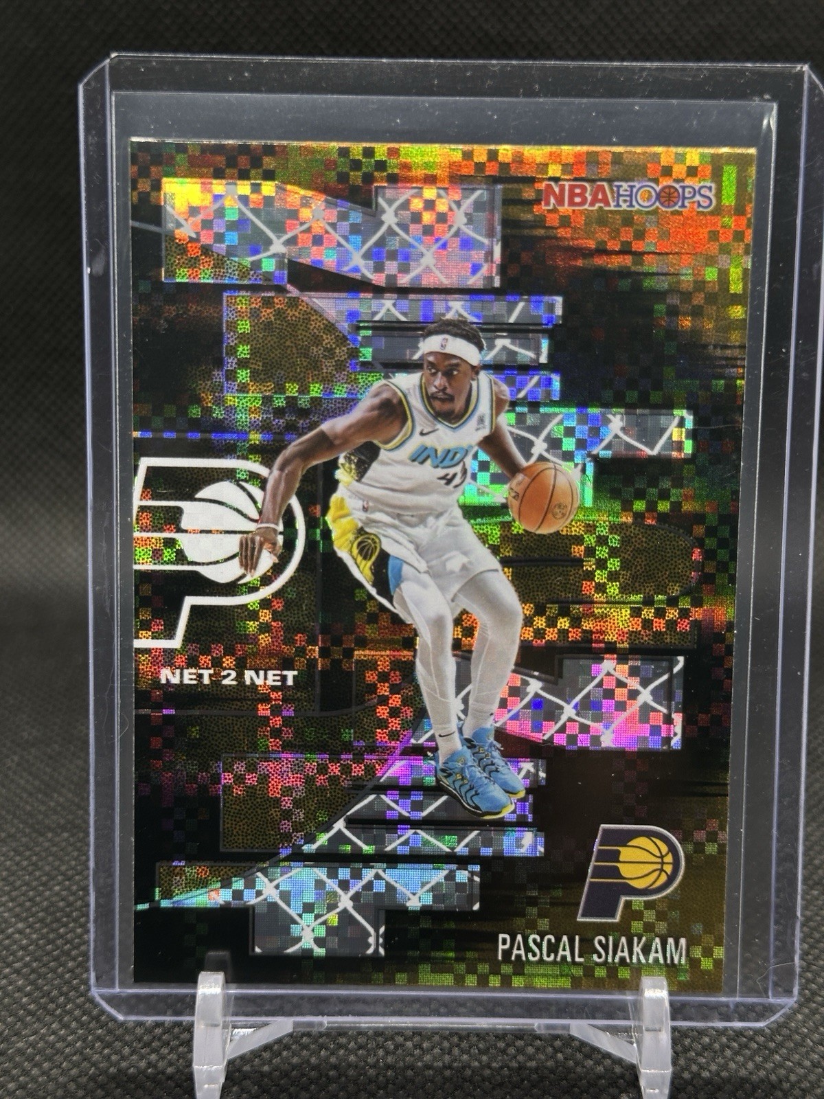 2025-26 Topps NBA Hoops Net 2 Net Pixel Burst #NTN-25 Pascal Siakam Pacers