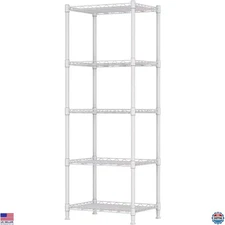REGILLER 5-Wire Shelving Metal Storage Rack Adjustable Shelves,Standing Storage