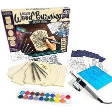Wood Burning Kit for Beginners, Deluxe Pyrography Wood Engraving Art Set with