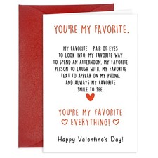 Valentines Day Card for Her Him Romantic Valentines Day Cards Gifts for Boyfr...