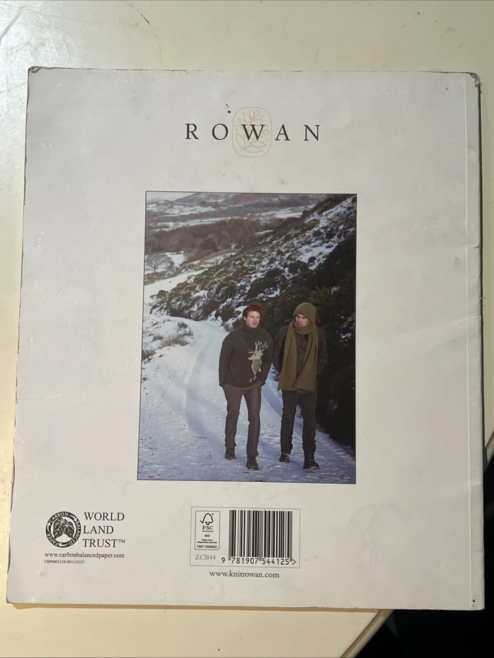 ROWAN Dalesmen Alpaca Cotton Fisherman Sweater Pattern Book - Image 2 of 2