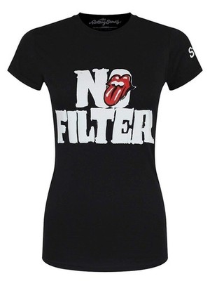 Gadget - Rolling Stones (The): Rock Off - No Filter Header Logo (T-Shirt Donna T