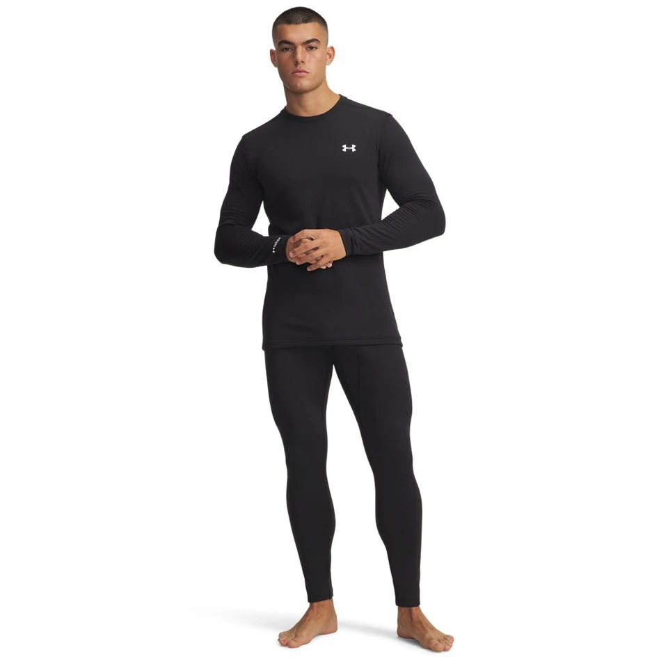Under Armour 6005298 Men's UA ColdGear Base 3.0 Baselayer Leggings, Black - Image 3 of 3