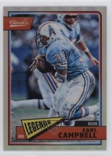 2018 Classics Legends Optichrome Premium Edition Red Back Earl Campbell HOF 0b3
