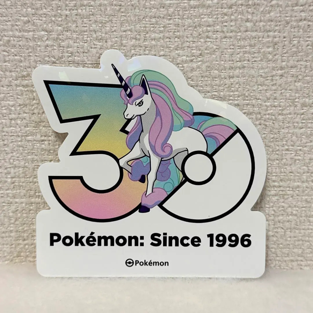 Pokemon 30th Anniversary Galarian Ponyta Sticker Korea Exclusive