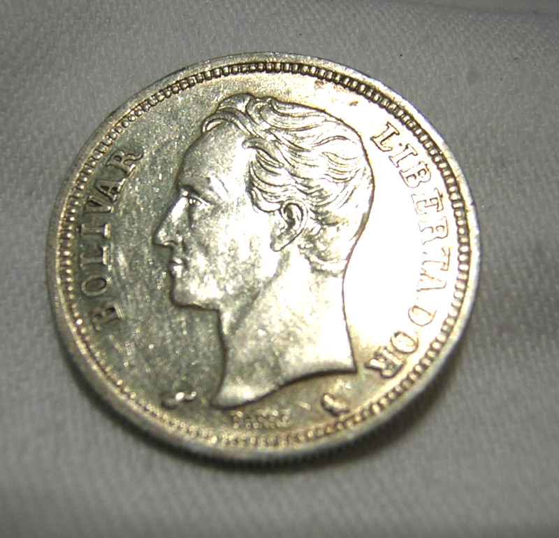 1965 Venezuela 1 Bolivar Silver Coin