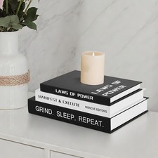 Decorative Books Set of 3, Modern Coffee Table Decor Fake/Faux Books for Deco...