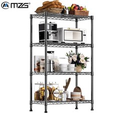 4/Tier Storage Rack Steel Shelving Unit Adjustable Heavy Duty Shelves