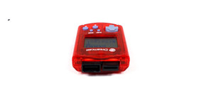 Official Sega Dreamcast Clear Red VMU HKT-7000 Memory Card (GREAT CONDITION)