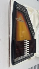 Vintage Chromaharp Autoharp 15-Chord Zither String Instrument with Original Case