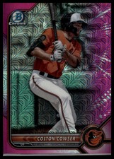 2022 Bowman Chrome #BCP-236 Colton Cowser Prospects Fuchsia/Pink Mojo Refractor