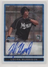 2009 Bowman Chrome Prospects X-Fractor 136/250 Logan Morrison #BCP112 Auto 0c2