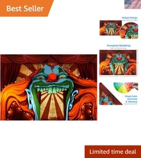 82" x 59" Horror Circus Theme Halloween Backdrop for Photography Giant Evil C...