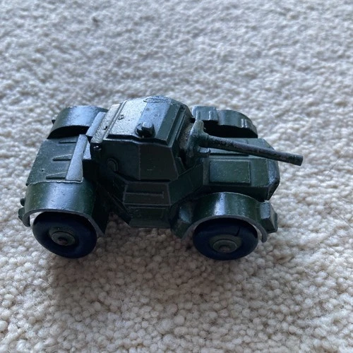 1950's Vintage Dinky Toys No. 670 Daimler Armoured Car British Army play  worn