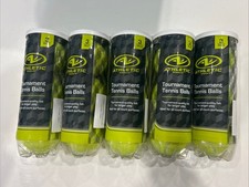 New Lot Of 5, 3 Pack Athletic Works Tournament Tennis Balls