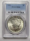 1922 $1 MS64 PEACE DOLLAR PCGS