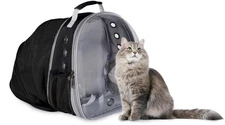 Cat Backpack Expandable - Cat Carrier Bubble Window, Ventilated