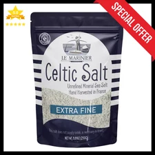 Light Grey Celtic Sea Salt Natural No Additives Hand Harvested Resealable Bag