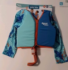 Aqua Swim Vest/Jacket Level 2 32-50LBS 3-6 Years Swimming Grow With Me New