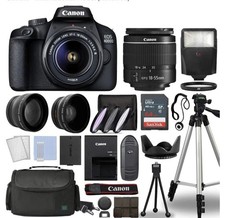 Canon EOS 4000D 18MP Digital SLR Camera - Black