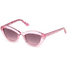 Guess Girl's Sunglasses Shiny Fuxia Plastic Cat Eye Full Rim Frame GU00229 4775T