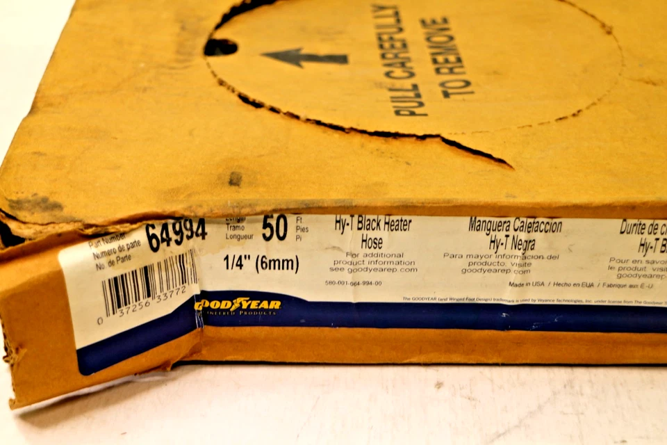 Manguera de calefacción Continental 64994 Hy-T negra 1/4" (6, mm) ID x 50' Foto 3 de 3