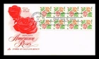 US COVER AMERICAN ROSES BOOKLET FIRST DAY ISSUE MISTER LINCOLN ARTCRAFT