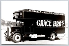 Grace Brothers Ltd Furniture Removals Truck RPPC 1935 Albion Sydney Australia