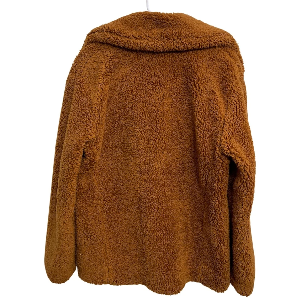 Free People плюшевый Peacoat шерпа куртка коричневый пушистый большого размера зимнее пальто размер S - Изображение 2 из 4