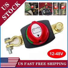 Car Battery Kill Switch with On/Off 12V-48V Side Post Battery Disconnect Switch