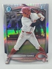 2025 Bowman Chrome Enry Torres /499 Bcp-168 1st Bowman Prospect Cincinnati Reds