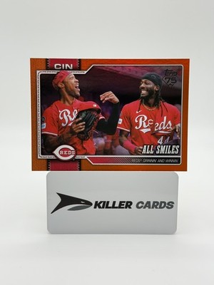 2026 Topps Series 2 Elly De La Cruz Will Benson All Smiles Orange /25 Reds