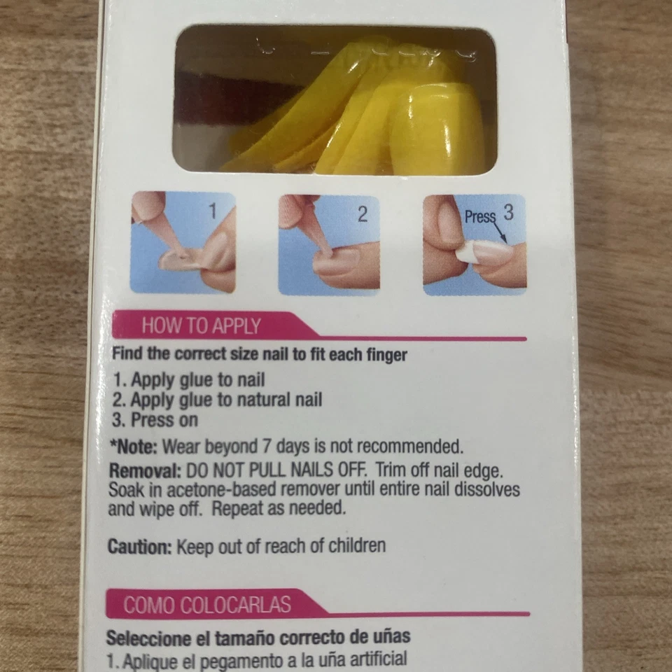 KISS: Uñas de Salón Amarillo Soleado Brillante Largo - BAILARINA ATAÚD Forma C4 Foto 4 de 4