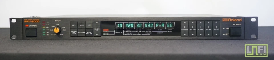 Roland SRV-2000 Vintage 80's MIDI Digital Reverb 1U Rack Effects - 100V - Image 2 of 4