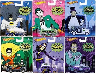 Hot Wheels Pop Culture Batman Characters Bundle of 6