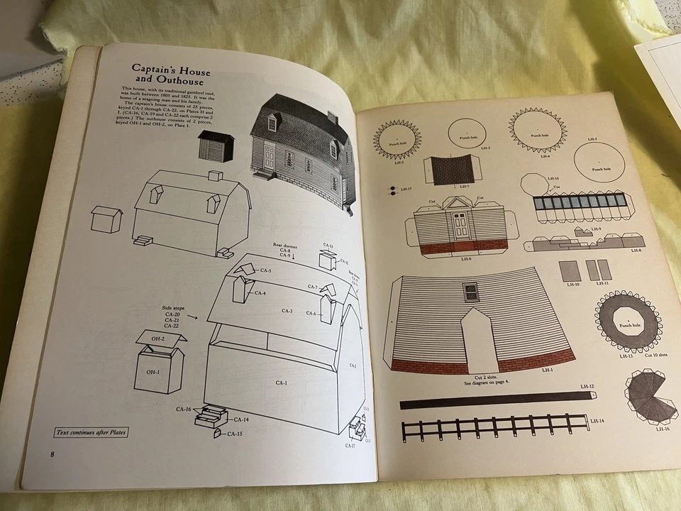 Corte y montaje EARLY AMERICAN SEAPORT: 11 auténticos bloques a todo color NUEVO sin cortar Foto 3 de 4
