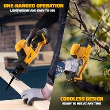 Cordless Reciprocating Saw Variable Speed 20V for DeWalt Battery Wood Metal Bone