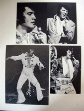 Elvis Presley Original 3 Advertising Postcards for Las Vegas and Tahoe events