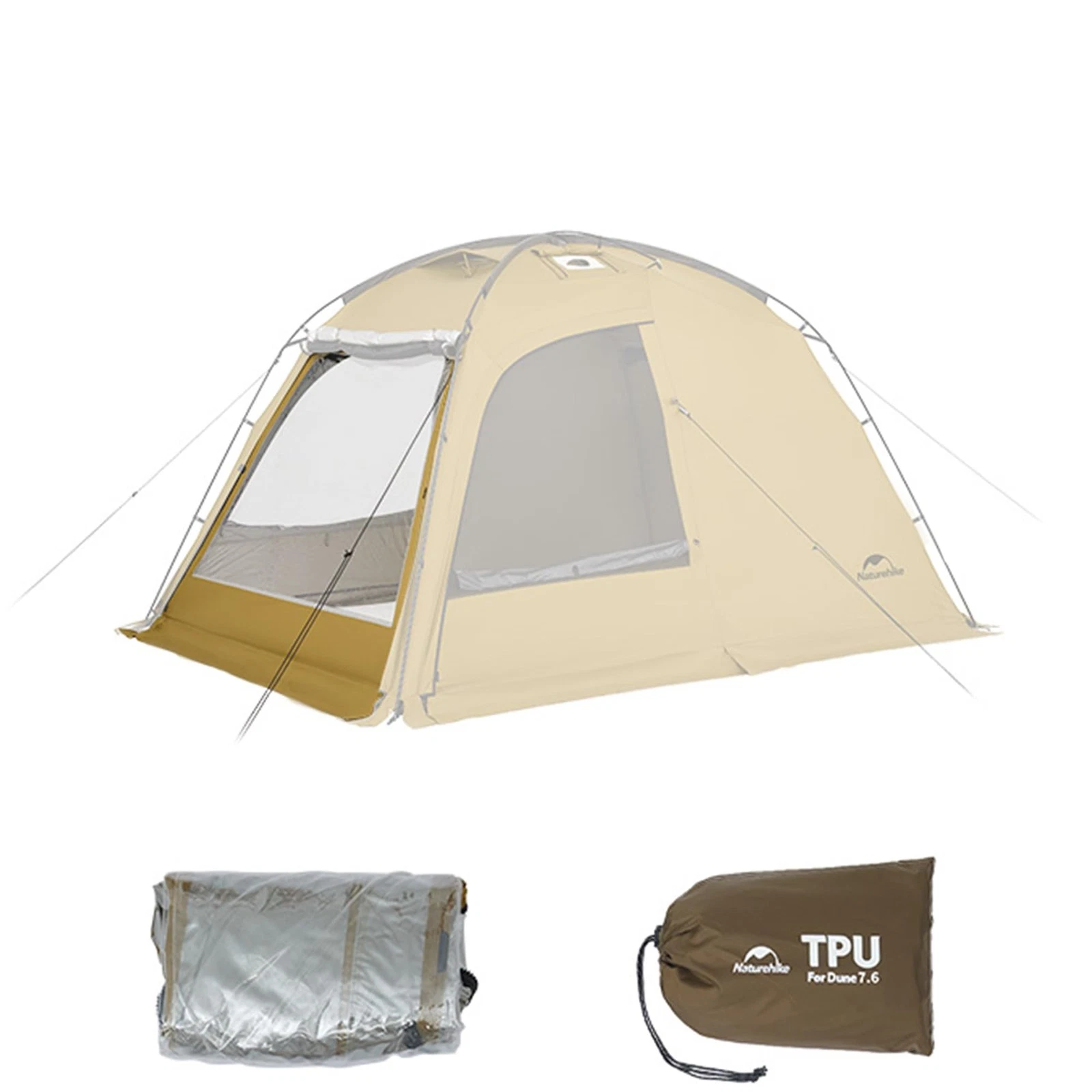 Naturehike Dune7.6 Camping Tent TPU Door,Ultralight Waterproof, Windbreak UK