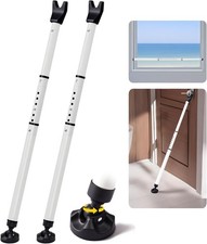 CJYMMFAN Heavy Duty Sliding Patio Door Security Bar Adjustable 58-120cm 360 Base