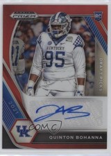2021 Panini Prizm Draft Picks Red 174/199 Quinton Bohanna #DPA-QBO Auto 0c2