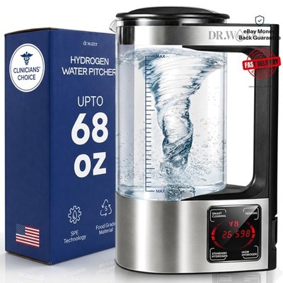 68 Oz Chlorine-Free Hydrogen Water Pitcher - Antioxidant-Rich Hydration Solution