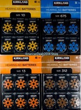 Kirkland Zinc-Air Premium Hearing Aid Batteries Size: 10, 13, 312 or 675 BB:2028