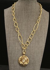 BRIGHTON NECKLACE - GOLD TONE - VERSAILLES - REVERSIBLE - NWT