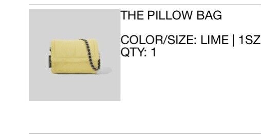 marc jabobs the pillow bag Color Lime (yellow) Us… - image 3